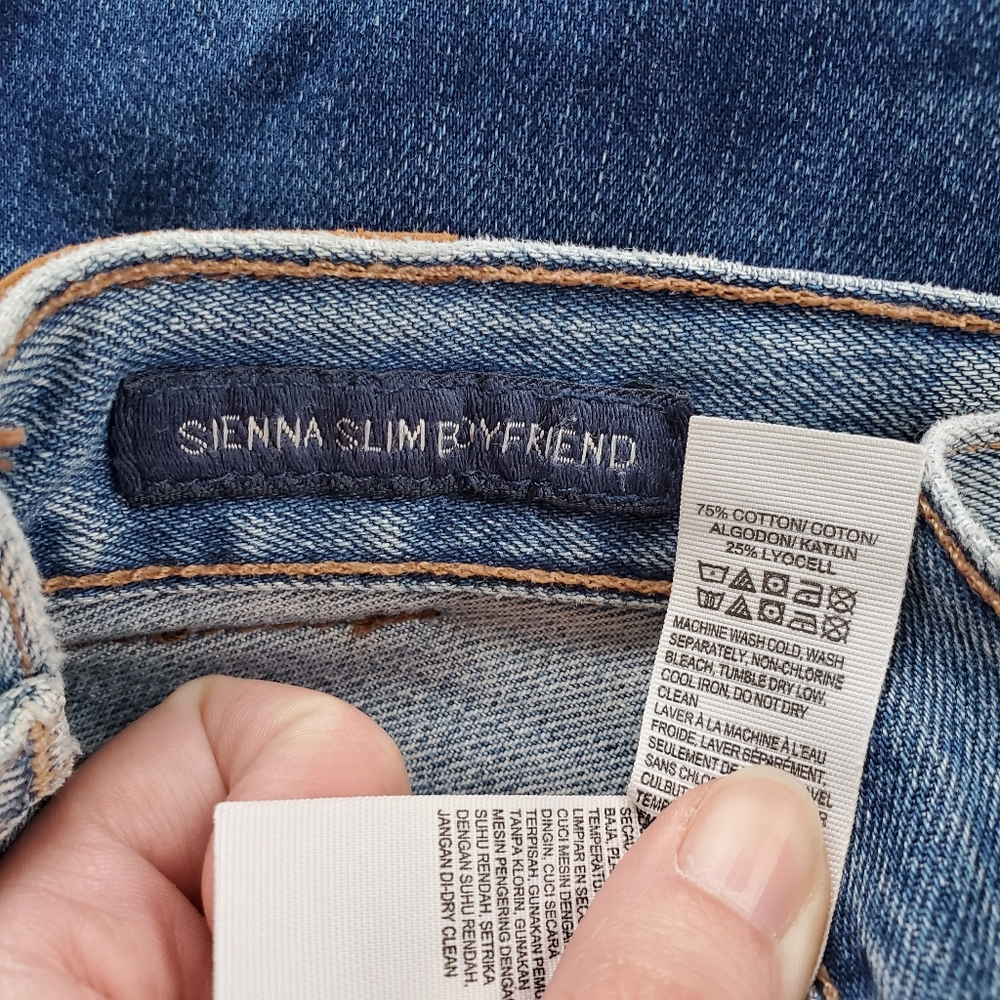 Lucky brand destroyed mid rise mom jeans 4 27 - Picture 5 of 12